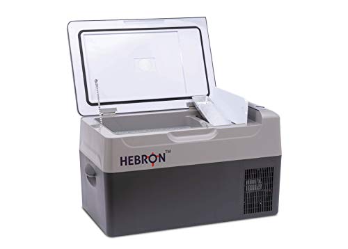 Hebron 21Q Portable Refrigerator/Freezer for Camping, Fishing, Travel - 12 Volt DC/110V AC Mini Chest Cooler