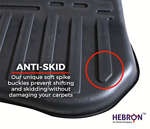 Hebron - Tesla Model 3 (2017-2020) Trunk Mats, All Weather TPE Rubber Trunk Floor Liner